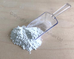 scoop of marble dust